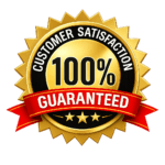 100% customer satisfaction guaranteed service scrap car removal badge